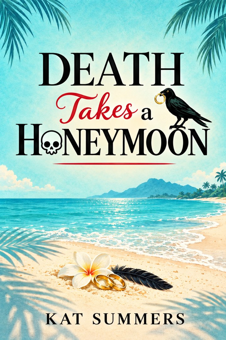 Death Takes a Honeymoon, with Corvus and a tropical turquoise coast