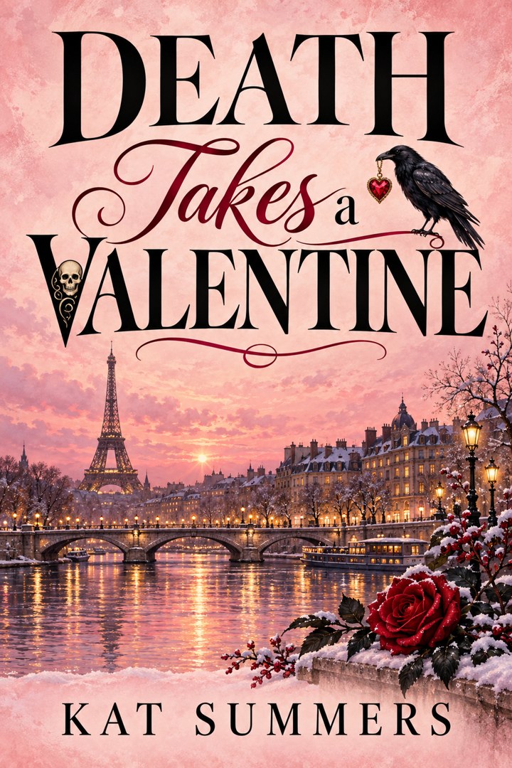 Death Takes a Valentine, set in a pink Paris scene